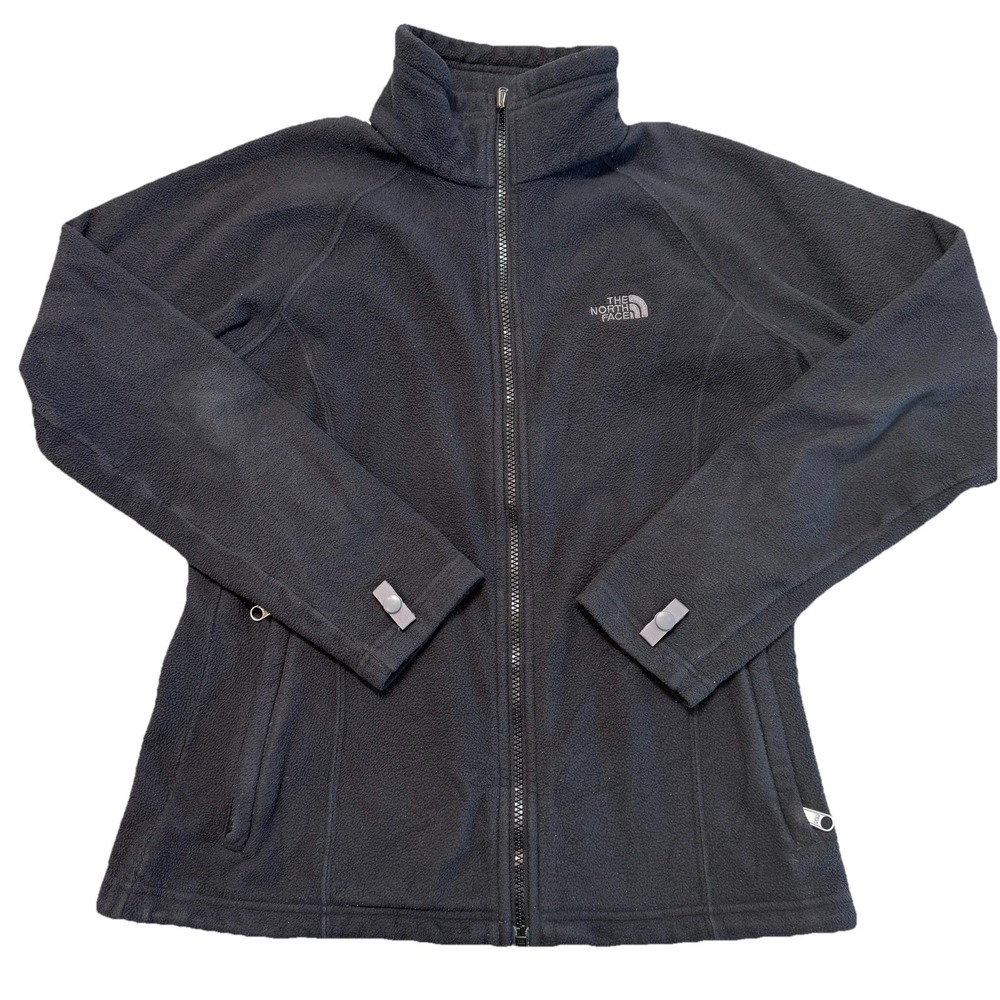 The North Face TKA 200 Fleece Jacket Womens Medium Full Zip Black Gorp Hike